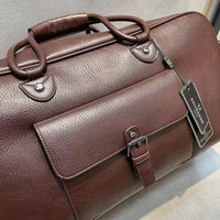 Heritage Cowhide Leather Travel Duffel Bag