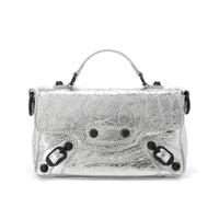 Cowhide Leather Mini Top Handle Bag