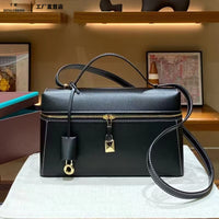 Full‑Grain Leather Box Crossbody Bag