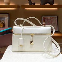 Full‑Grain Leather Box Crossbody Bag