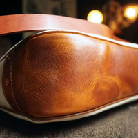 Handmade Vintage Canvas & Cowhide Leather Tote Bag