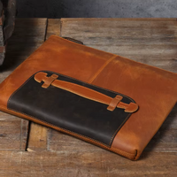 Vintage Crazy Horse Leather Shoulder Messenger Bag