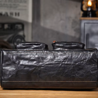 American Style Large Capacity Leather Weekender Bag