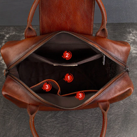 Handmade Cowhide Leather Tote Bag