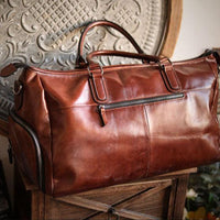 Handmade Italian Leather Travel Bag