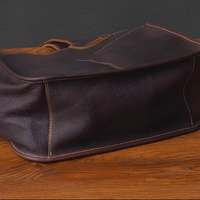Genuine Cowhide Leather Vintage Tote Bag