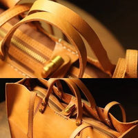 Handmade Italian Leather Tote Bag – Unisex