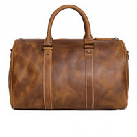 Crazy Horse Leather Weekender Duffel Bag