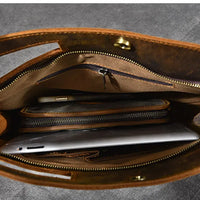 Genuine Leather Multi-Use Messenger Bag