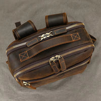 Rustic Charm Leather Backpack