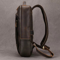Rustic Charm Leather Backpack