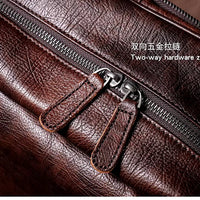 Distressed Leather Rucksack