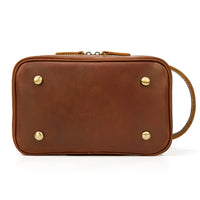 Crazy Horse Leather Toiletry Bag – Premium Dopp Kit