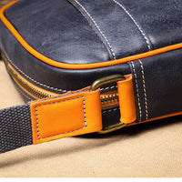 Vintage Crazy Horse Leather Crossbody Bag