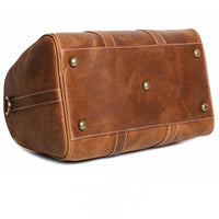 Crazy Horse Leather Weekender Duffel Bag
