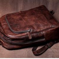 Distressed Leather Rucksack