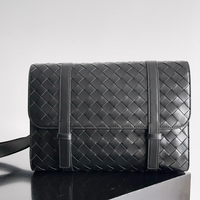 Woven Leather Crossbody Bag