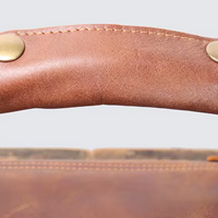 Handmade Vintage Cowhide Leather Duffle Bag