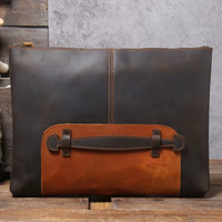 Vintage Crazy Horse Leather Shoulder Messenger Bag