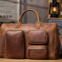 Titan Multi-Pocket Large Leather Briefcase