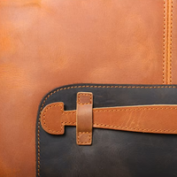 Vintage Crazy Horse Leather Shoulder Messenger Bag