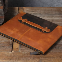 Vintage Crazy Horse Leather Shoulder Messenger Bag