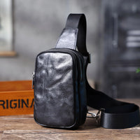 Men’s Leather Crossbody Sling Bag