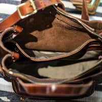 Italian Leather Tote Bag – Vintage Casual Crossbody