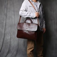 Italian Leather Briefcase – Classic Business Bag