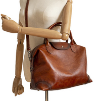 Handmade Cowhide Leather Tote Bag