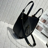 Saddle Curve Leather Crossbody Bag