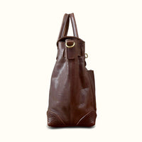 Italian Full Grain Leather Tote Bag | Handmade Vegetable Tanned