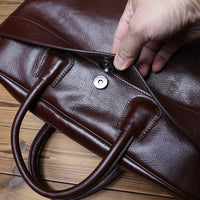 Italian Leather Briefcase – Classic Business Bag