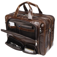 Classic Leather Weekender Travel Bag