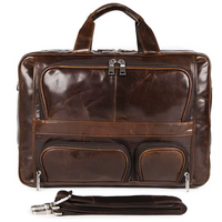 Classic Leather Weekender Travel Bag