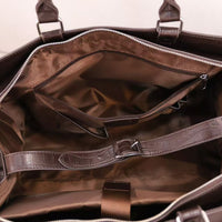 Embossed Croc Leather Weekender Bag