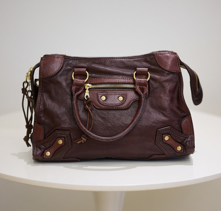 Premium Cowhide Leather Handbag