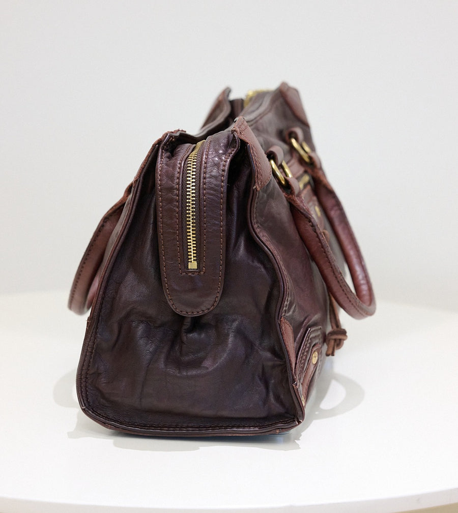 Premium Cowhide Leather Handbag