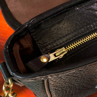 Italian Leather Mini Crossbody Saddle Bag