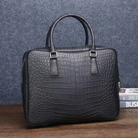 Black Croc Laptop Bag