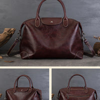 Handmade Cowhide Leather Tote Bag