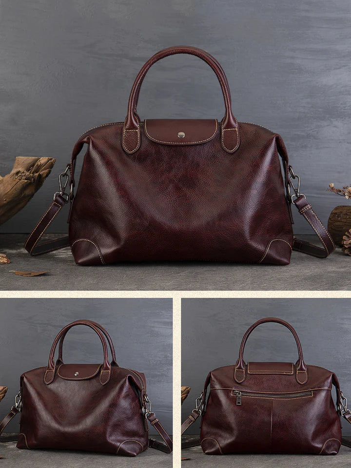 Handmade Cowhide Leather Tote Bag