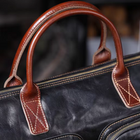 American Style Large Capacity Leather Weekender Bag