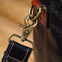 American Style Large Capacity Leather Weekender Bag