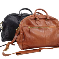 Handmade Cowhide Leather Weekender & Business Bag