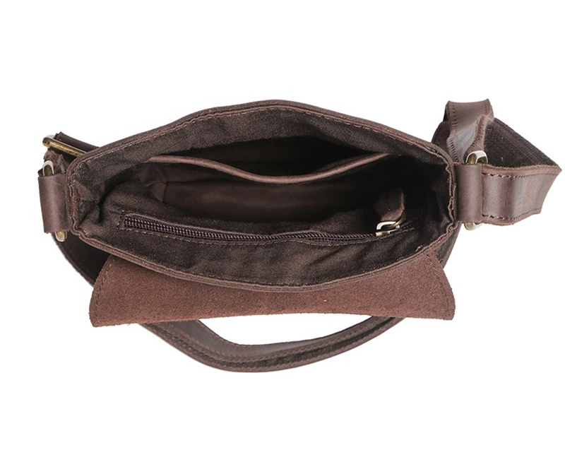 Genuine Leather Vertical Crossbody Bag