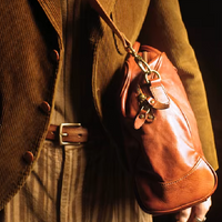 Handmade Cowhide Leather Weekender & Business Bag