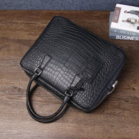 Black Croc Laptop Bag