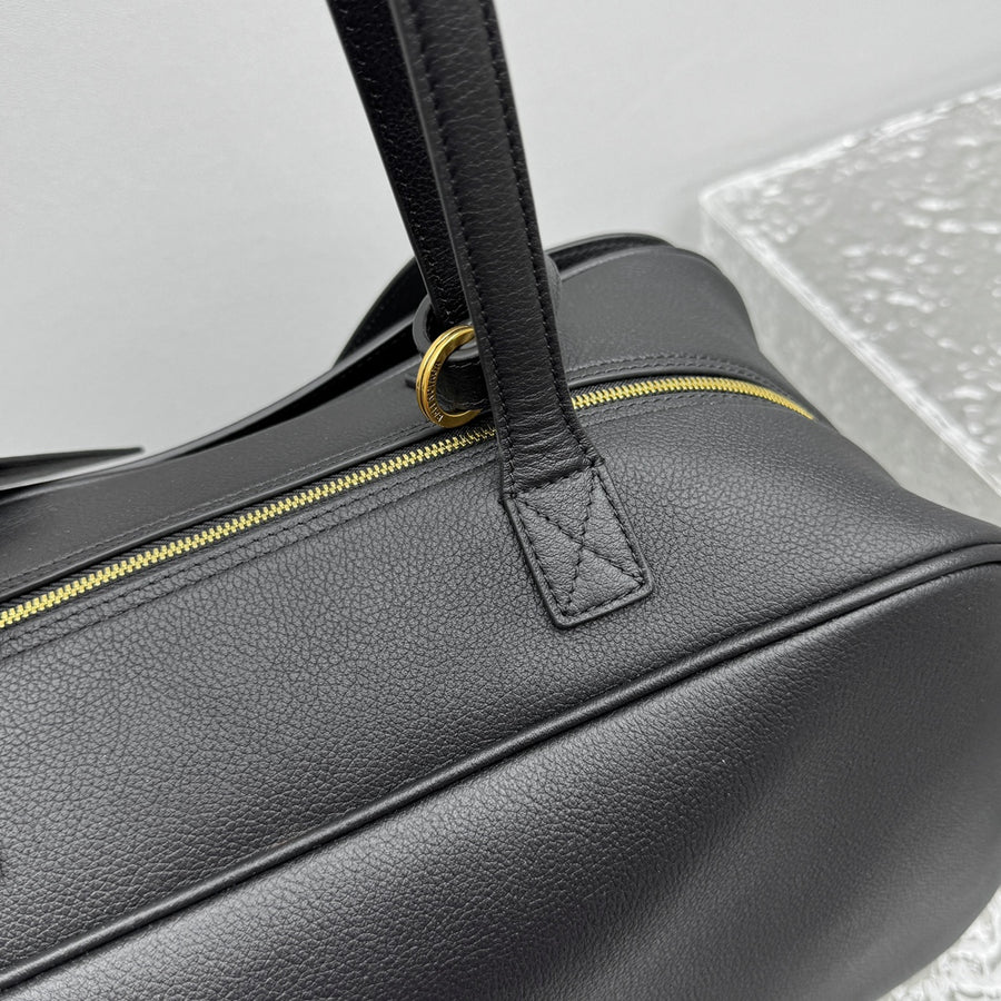 Full Grain Leather Boston Bag
