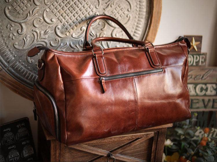 Handmade Italian Leather Travel Bag